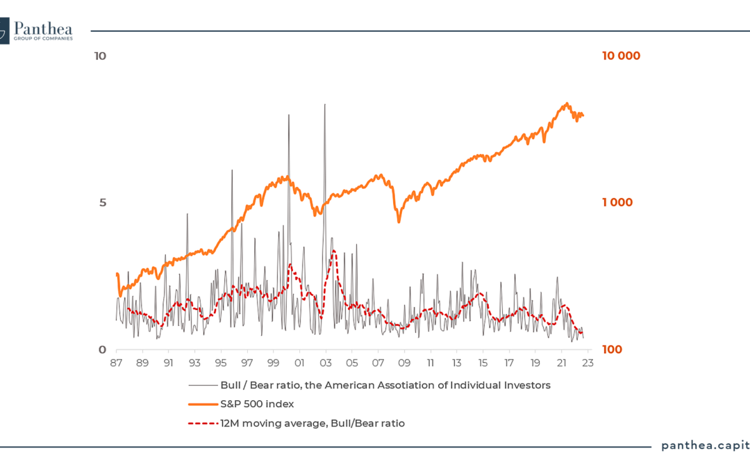 Bull / Bear Ratio, US investors